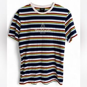 HUF NWOT Men's Vibrant Striped Tee